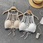 Hollow Out Crochet Beachwear, Sunscreen Top