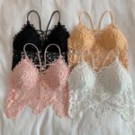 Women Sexy Hook Flower Hollow Camisole Underwear